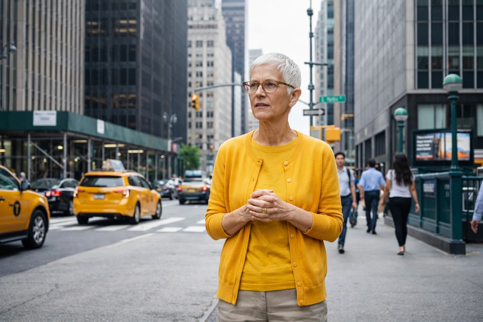 Loved one walking in the city